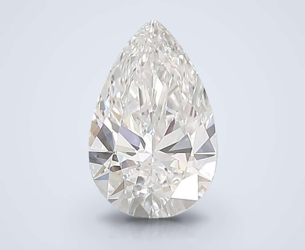 1.23ct D VVS1 Rare Carat Ideal Cut Pear Lab Grown Diamond
