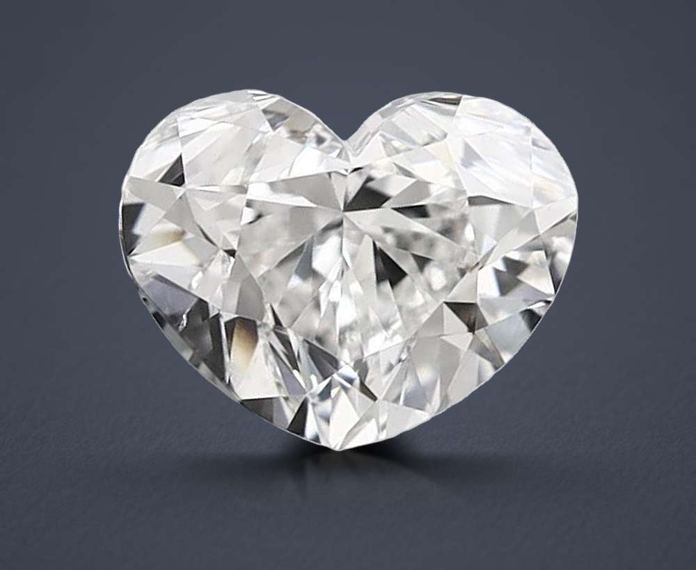 0.80ct F VS2 Very Good Cut Heart Diamond