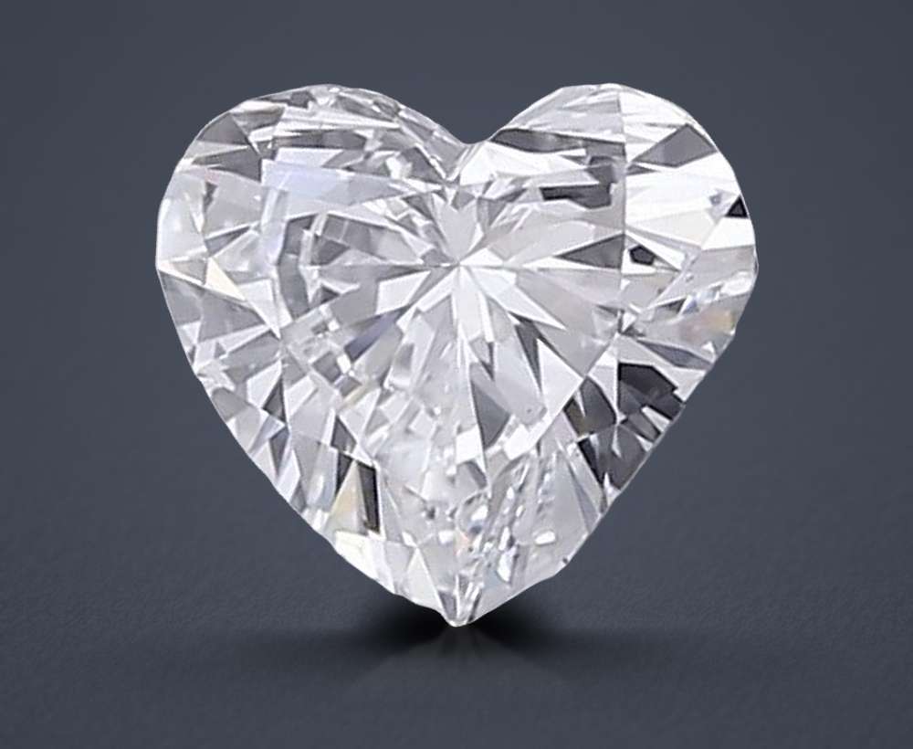 1.01ct E VS2 Rare Carat Ideal Cut Heart Lab Grown Diamond