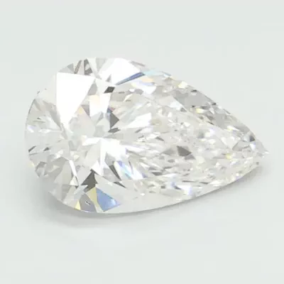 0.98ct D VS2 Rare Carat Ideal Cut Pear Lab Grown Diamond