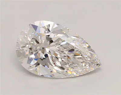 4.06ct F VVS2 Rare Carat Ideal Cut Pear Lab Grown Diamond