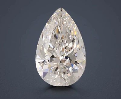 4.06ct F VVS2 Rare Carat Ideal Cut Pear Lab Grown Diamond