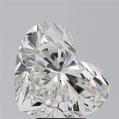 5.01ct G VS2 Rare Carat Ideal Cut Heart Diamond