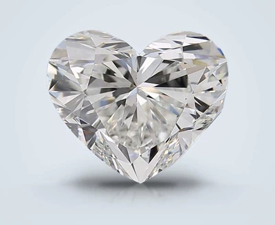 5.01ct G VS2 Rare Carat Ideal Cut Heart Diamond