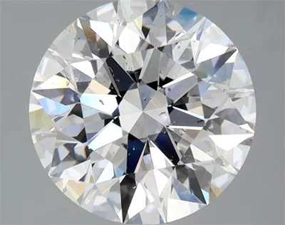 3.11ct D SI2 Rare Carat Ideal Cut Round Diamond