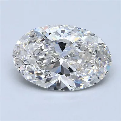 5.02ct G SI1 Rare Carat Ideal Cut Oval Diamond