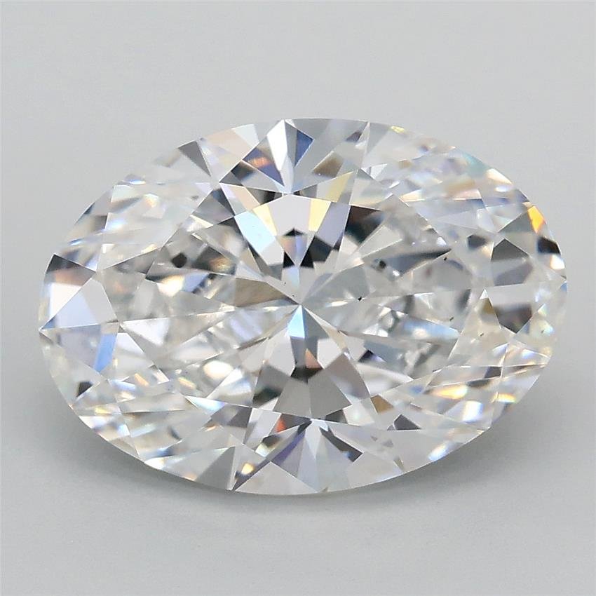 3.09ct D VS2 Rare Carat Ideal Cut Oval Lab Grown Diamond