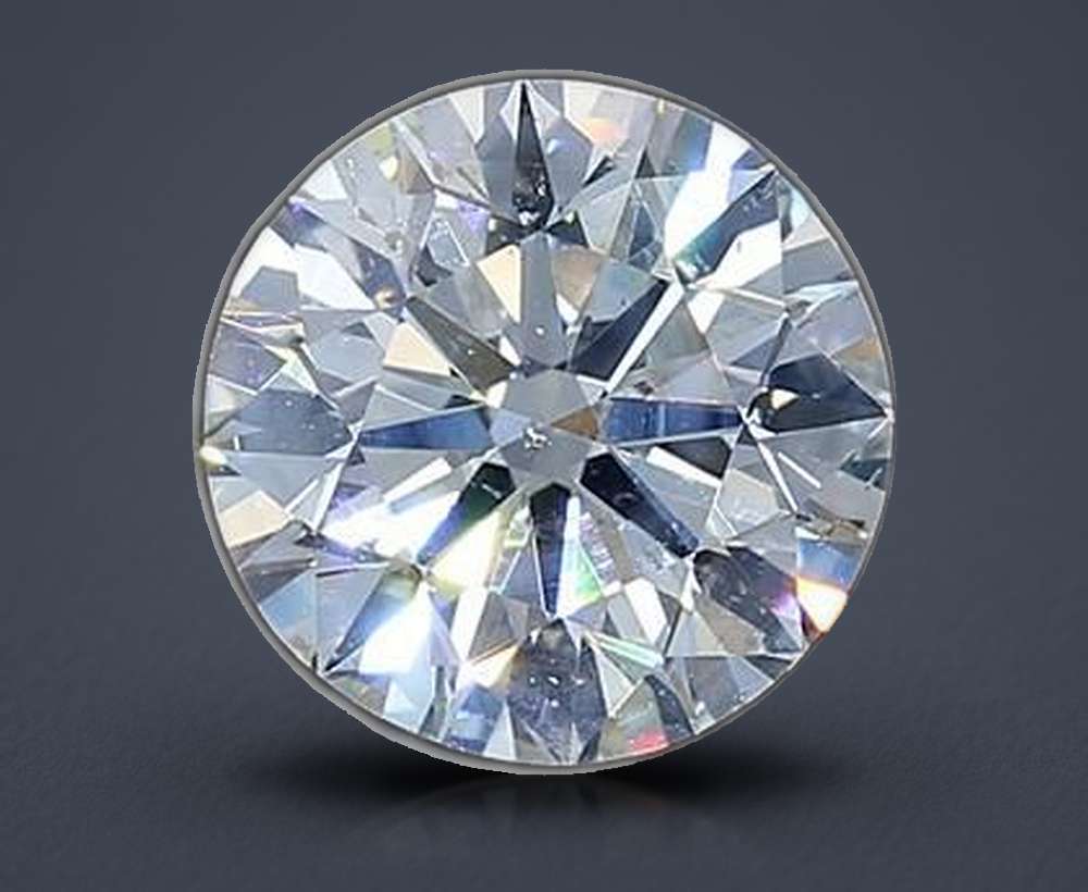 4.01ct I SI2 Rare Carat Ideal Cut Round Diamond