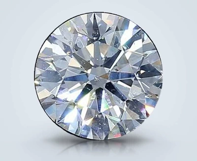 4.01ct I SI2 Rare Carat Ideal Cut Round Diamond