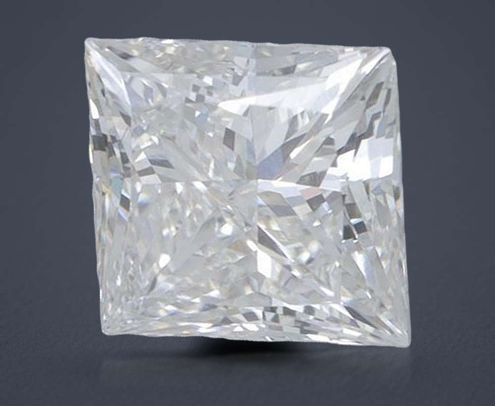1.73ct F VVS2 Rare Carat Ideal Cut Princess Lab Grown Diamond