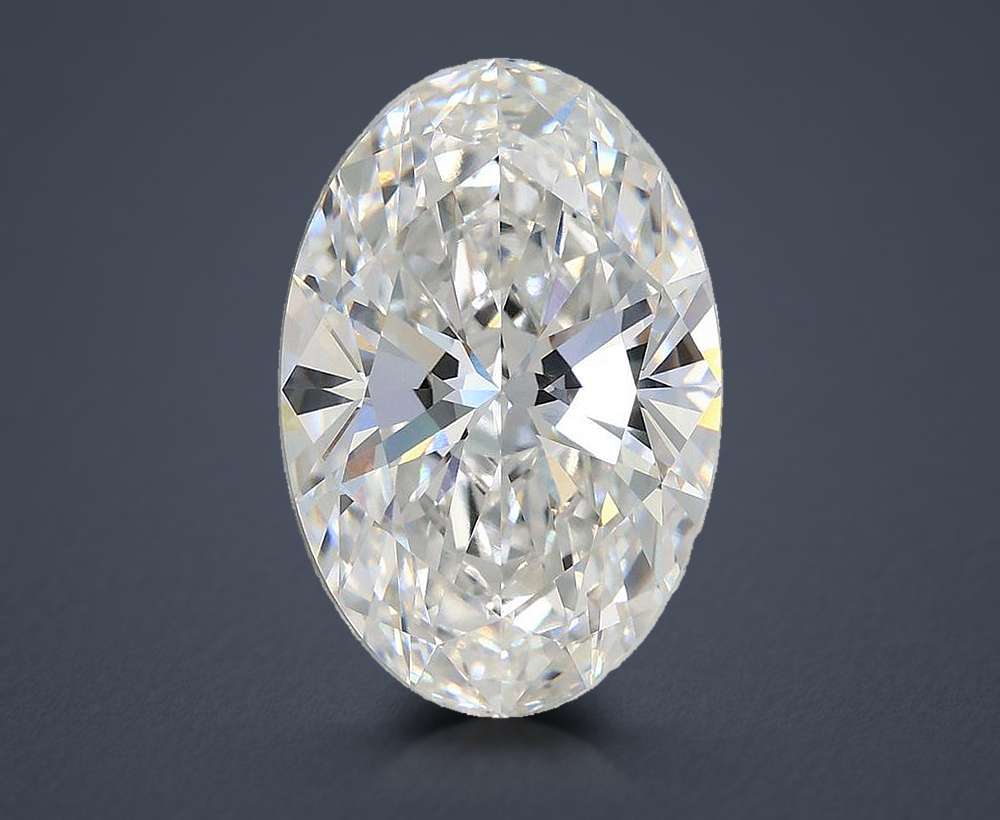 5.10ct E VVS2 Rare Carat Ideal Cut Oval Lab Grown Diamond