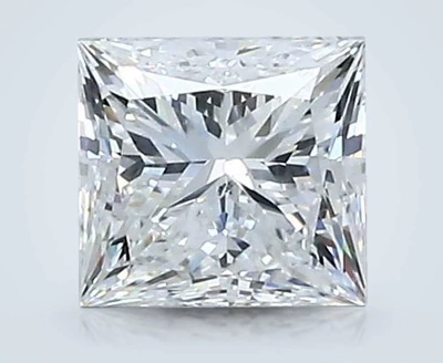 0.67ct F SI1 Rare Carat Ideal Cut Princess Diamond
