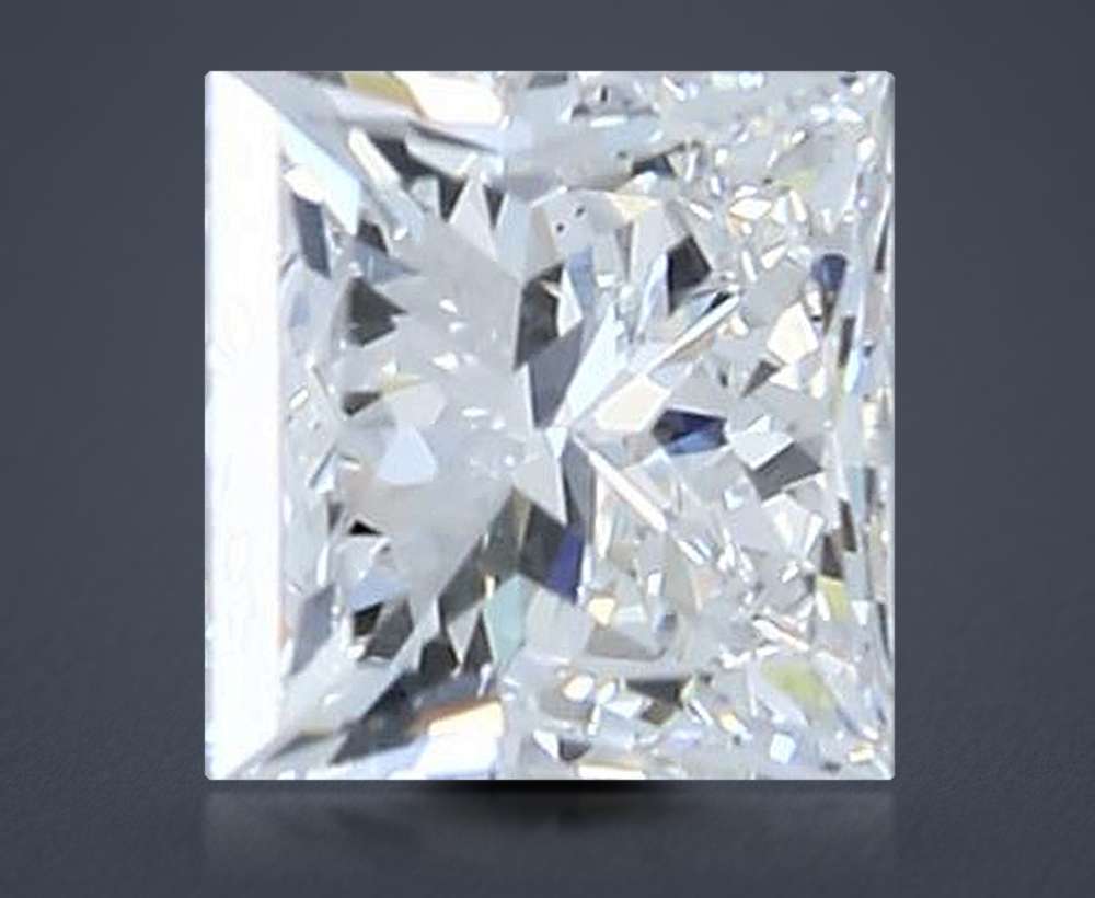 0.90ct F VS2 Rare Carat Ideal Cut Princess Diamond