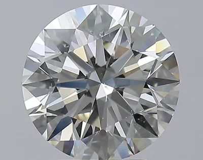 3.01ct J SI1 Excellent Cut Round Diamond