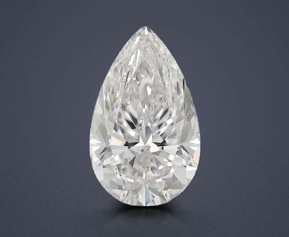 10.02ct G IF Rare Carat Ideal Cut Pear Diamond