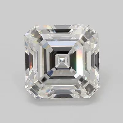 4.08ct F VS1 Rare Carat Ideal Cut Asscher Lab Grown Diamond