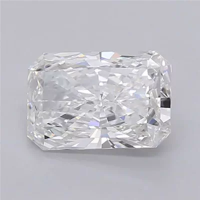 2.55ct E VVS2 Rare Carat Ideal Cut Radiant Lab Grown Diamond