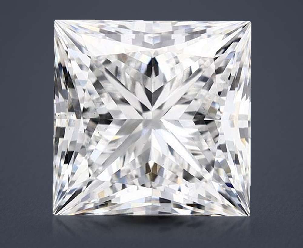 5.05ct E VS2 Rare Carat Ideal Cut Princess Lab Grown Diamond