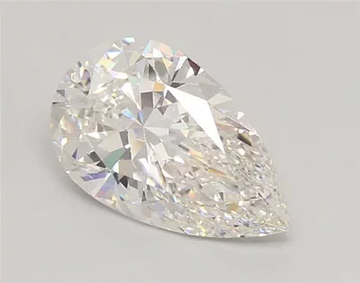 2.56ct F VVS2 Rare Carat Ideal Cut Pear Lab Grown Diamond
