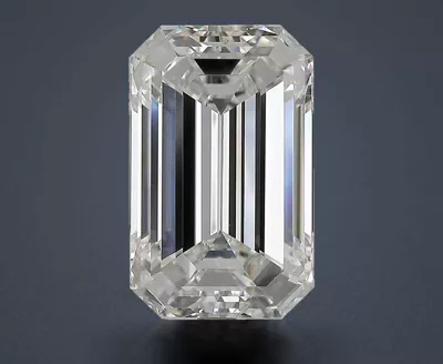 7.01ct F VS1 Rare Carat Ideal Cut Emerald Diamond