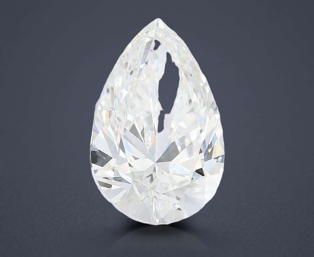 15.01ct F VVS2 Rare Carat Ideal Cut Pear Lab Grown Diamond
