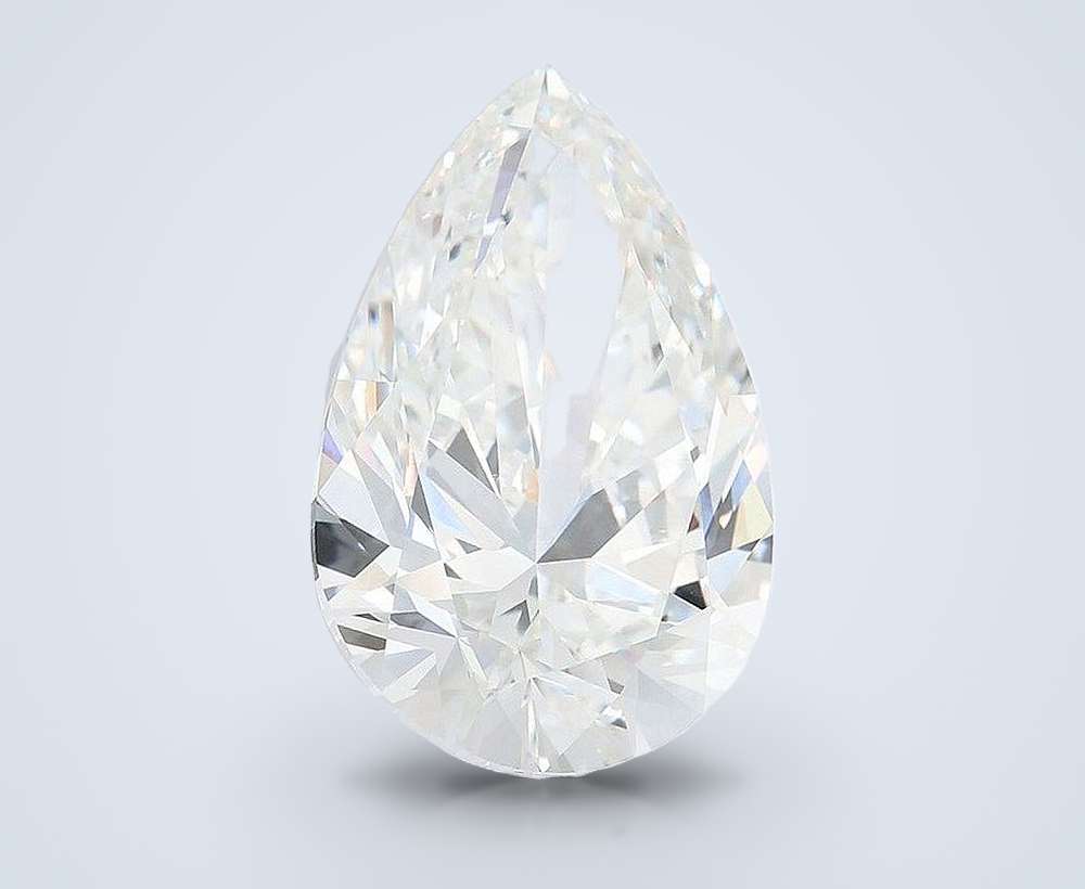 15.01ct F VVS2 Rare Carat Ideal Cut Pear Lab Grown Diamond