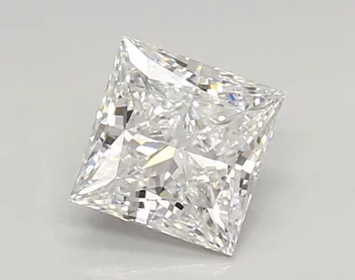 0.89ct D VVS1 Rare Carat Ideal Cut Princess Lab Grown Diamond
