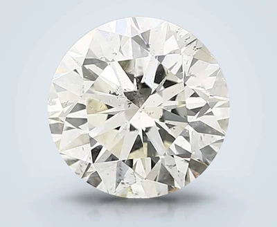 3.01ct K SI2 Excellent Cut Round Diamond