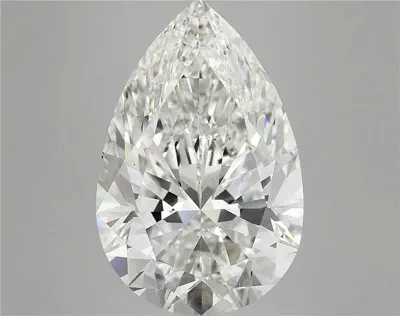 10.10ct F VS2 Rare Carat Ideal Cut Pear Lab Grown Diamond
