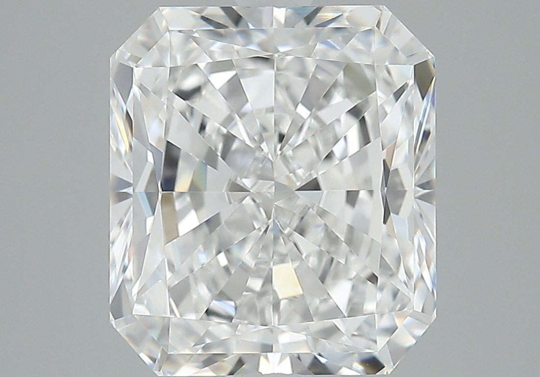 5.11ct F VVS1 Rare Carat Ideal Cut Radiant Diamond