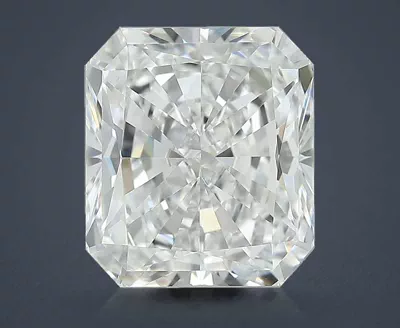 5.11ct F VVS1 Rare Carat Ideal Cut Radiant Diamond