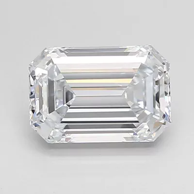 2.07ct F VVS1 Rare Carat Ideal Cut Emerald Lab Grown Diamond