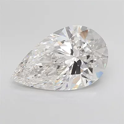 5.31ct F VS1 Rare Carat Ideal Cut Pear Lab Grown Diamond
