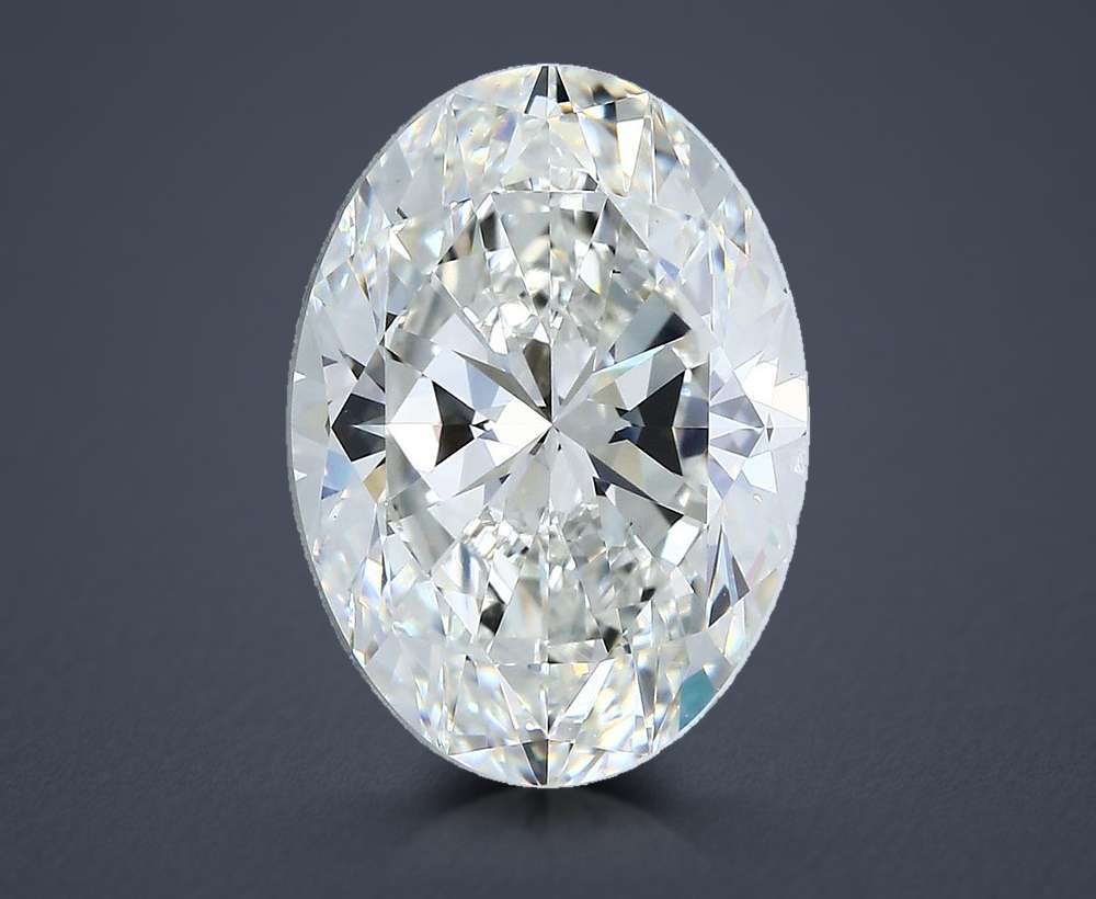 6.02ct H VS1 Rare Carat Ideal Cut Oval Diamond