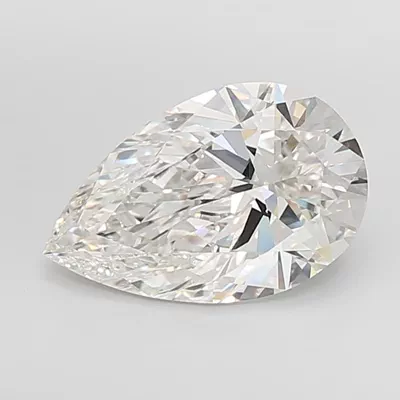 7.04ct G VVS2 Rare Carat Ideal Cut Pear Lab Grown Diamond