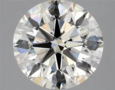3.01ct K SI1 Rare Carat Ideal Cut Round Diamond