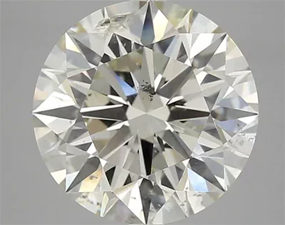 5.06ct K SI2 Rare Carat Ideal Cut Round Diamond