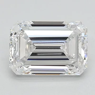 1.46ct D VVS2 Rare Carat Ideal Cut Emerald Lab Grown Diamond