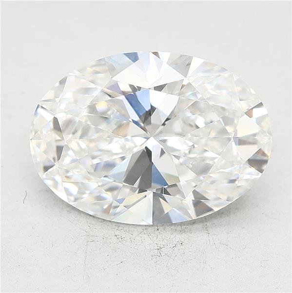 3.10ct E VVS2 Rare Carat Ideal Cut Oval Lab Grown Diamond