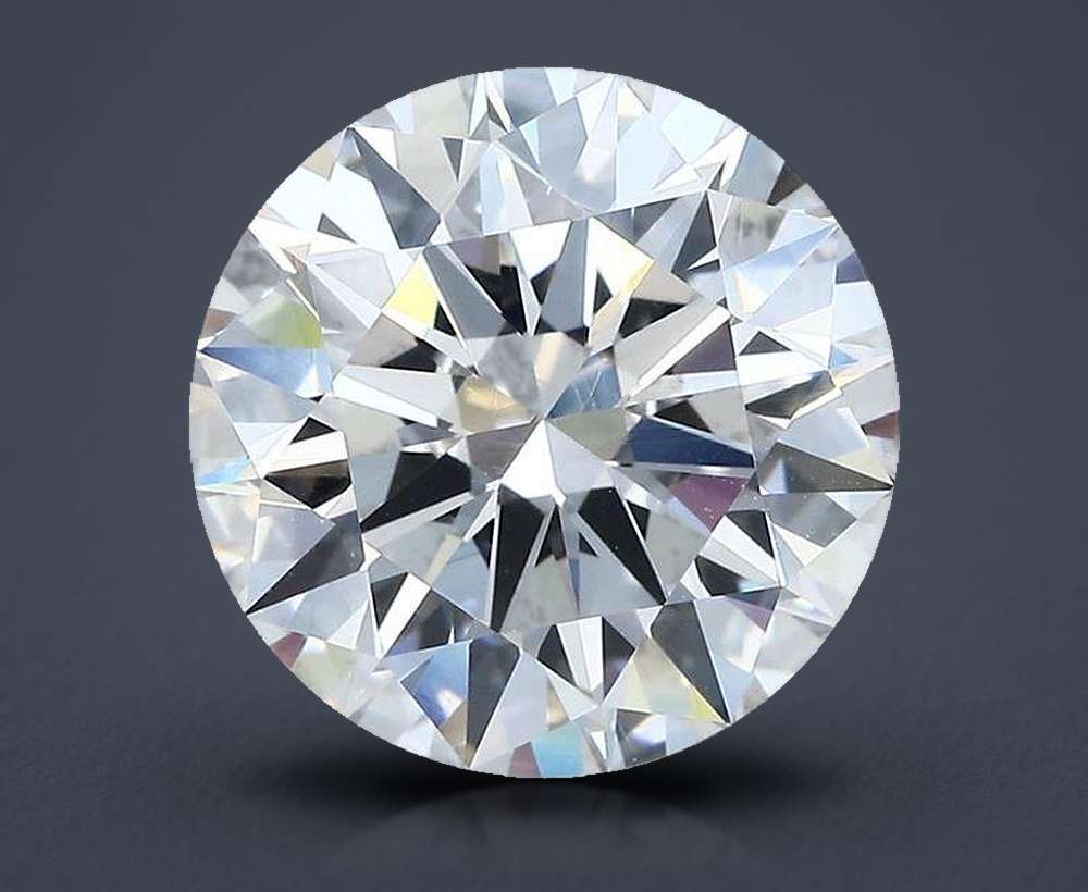 5.17ct D VS2 Rare Carat Ideal Cut Round Diamond