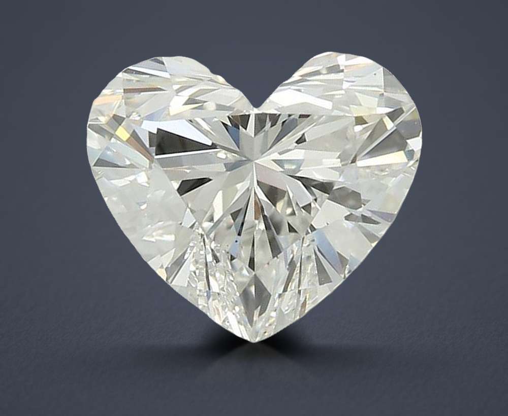 1.57ct G VS2 Rare Carat Ideal Cut Heart Lab Grown Diamond