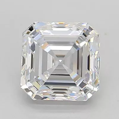 2.09ct D VVS1 Rare Carat Ideal Cut Asscher Lab Grown Diamond
