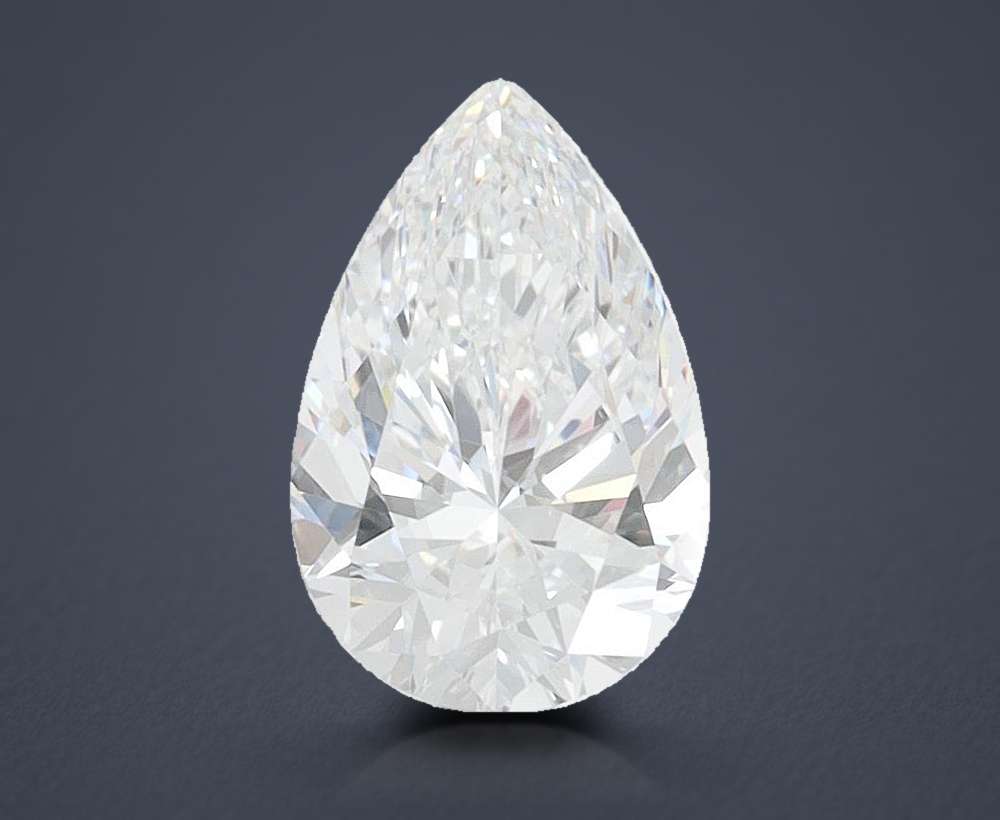 1.27ct D VVS1 Rare Carat Ideal Cut Pear Lab Grown Diamond