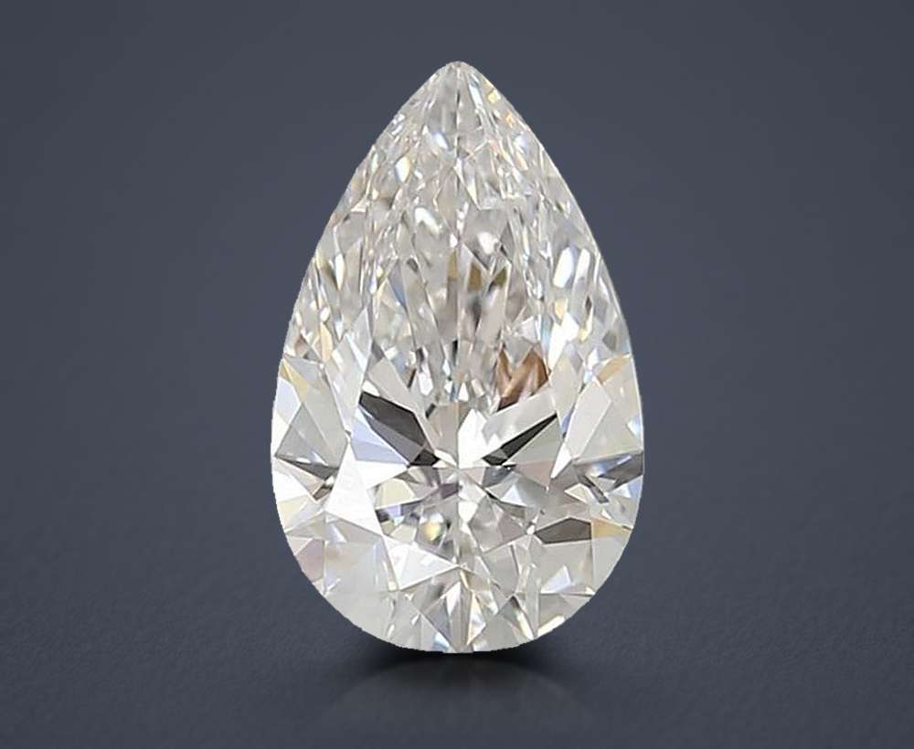 2.31ct E VS1 Rare Carat Ideal Cut Pear Lab Grown Diamond