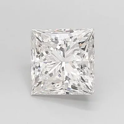 2.05ct F VVS2 Rare Carat Ideal Cut Princess Lab Grown Diamond