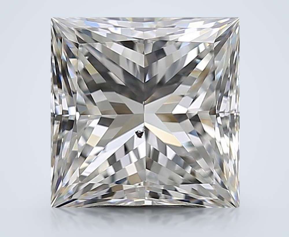 3.81ct F SI1 Excellent Cut Princess Diamond