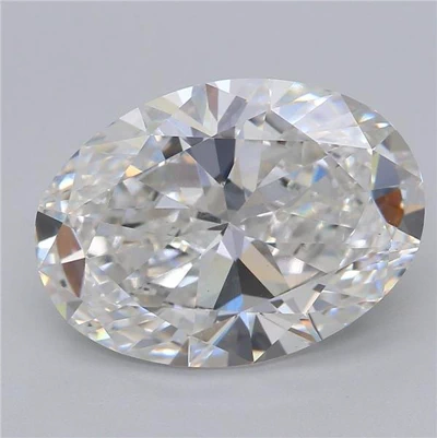4.54ct F VS1 Rare Carat Ideal Cut Oval Lab Grown Diamond