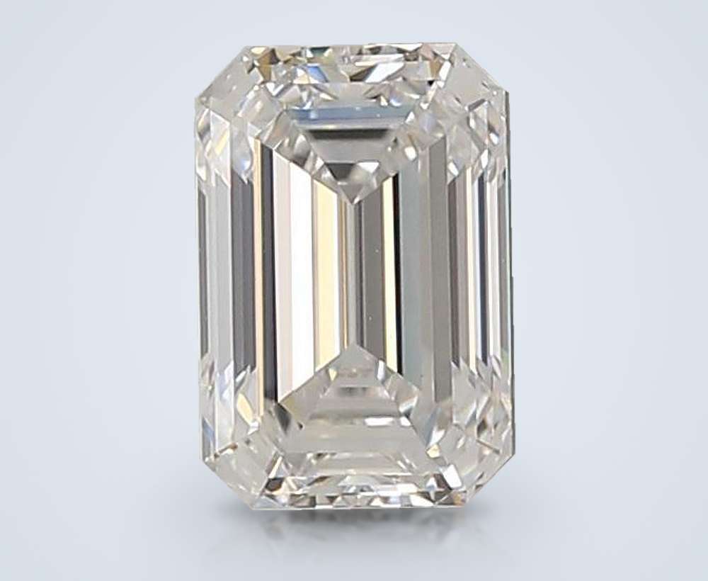 1.32ct D VVS2 Rare Carat Ideal Cut Emerald Lab Grown Diamond