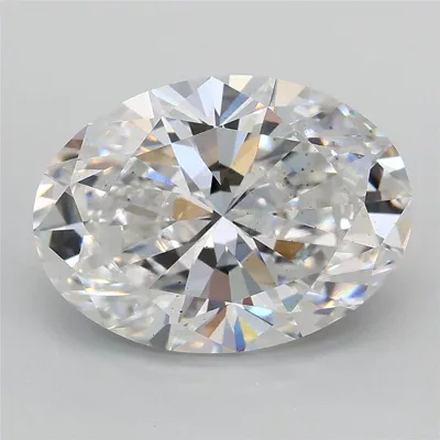 3.01ct E VS2 Rare Carat Ideal Cut Oval Lab Grown Diamond