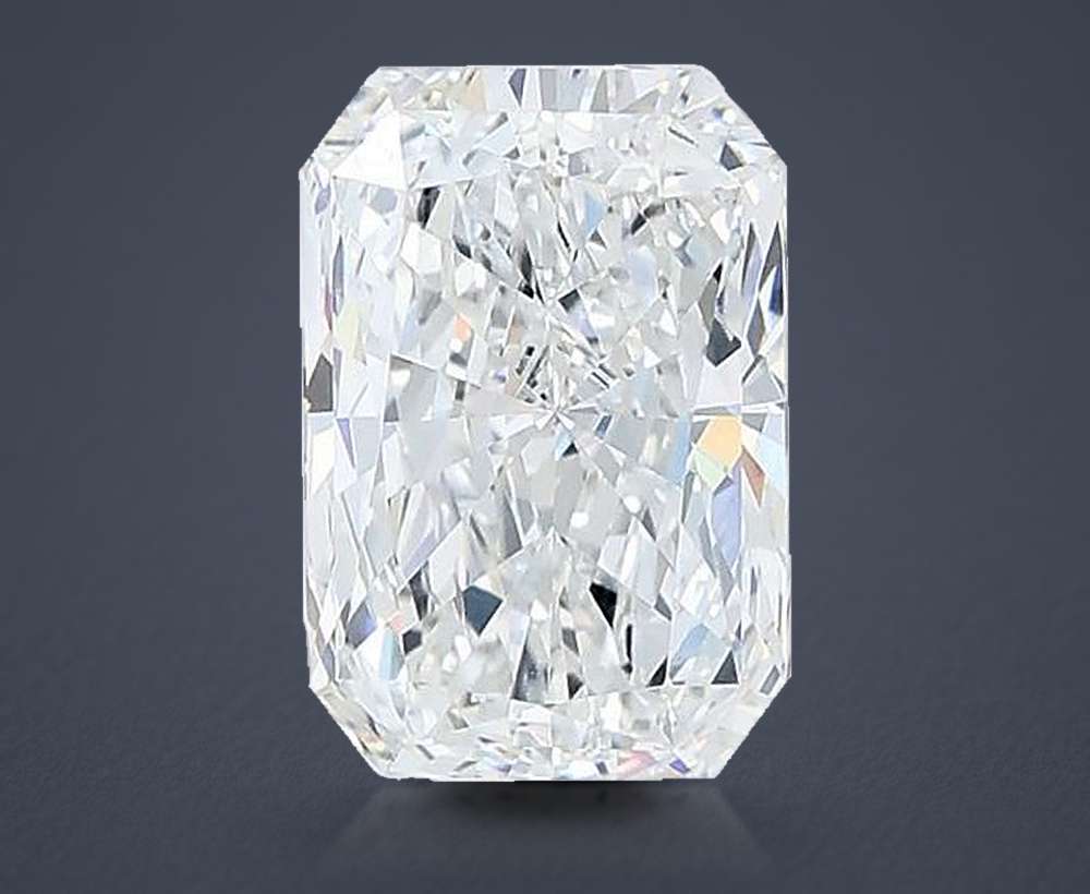 1.58ct E VVS1 Rare Carat Ideal Cut Radiant Lab Grown Diamond